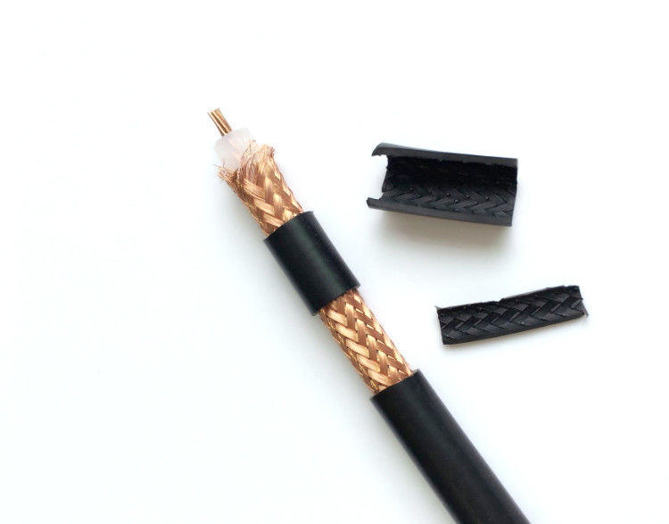 75 Ohm 100 Ohm LSZH Áo khoác Cáp đồng trục Rg6 cho cách điện XLPE Internet