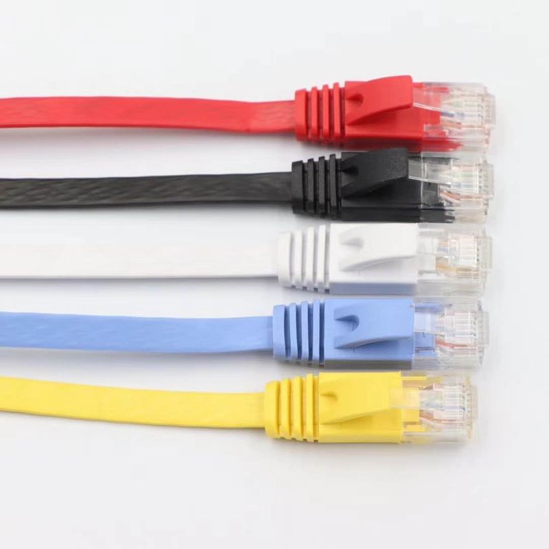 ETL DELTA UL Cat5e Cat6 Rj45 Cáp dẹt Rohs 35M Cáp mạng Ethernet