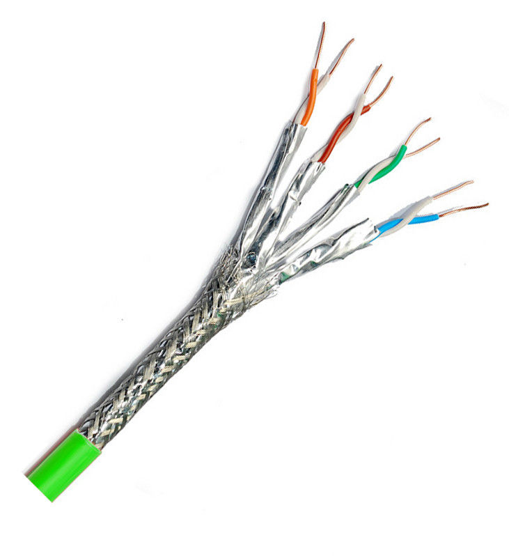 Trong nhà ngoài trời 24Awg SFTP Cat 8 Ethernet Lan Cable 100m 305m 500m