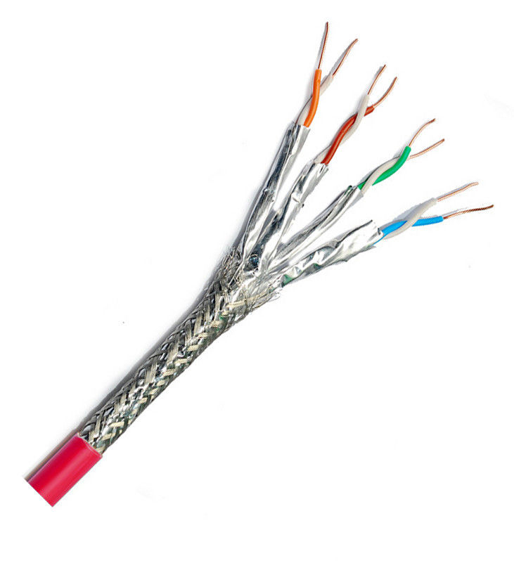 Trong nhà ngoài trời 24Awg SFTP Cat 8 Ethernet Lan Cable 100m 305m 500m