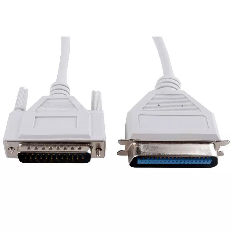 PVC Đồng nguyên chất VGA Cáp máy in từ nam sang nữ 36P Nam đến Db 25P