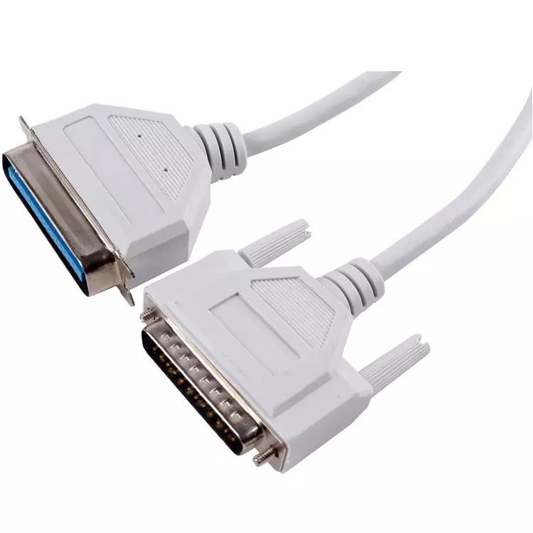 PVC Đồng nguyên chất VGA Cáp máy in từ nam sang nữ 36P Nam đến Db 25P