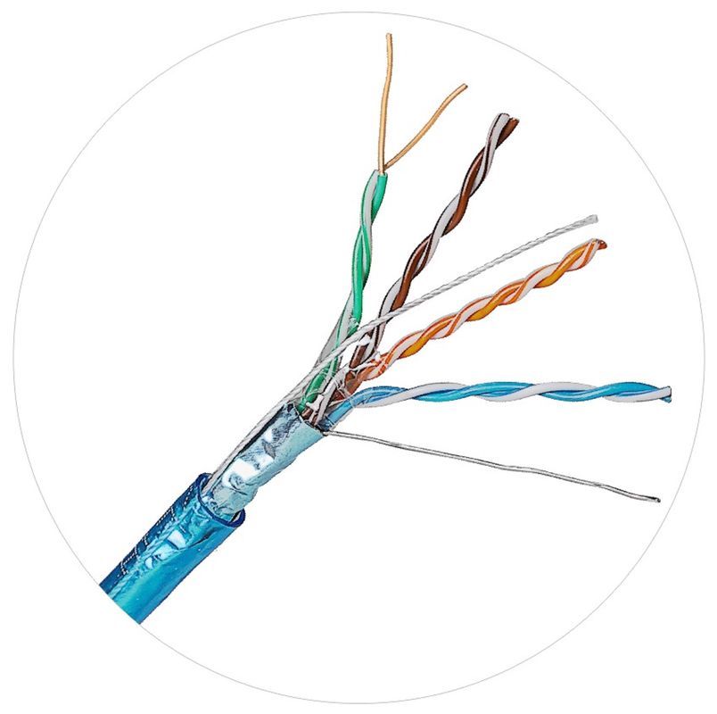Dây vá mạng FTP UTP 100 MHz 4pr 24awg Cat5e LDPE LSZH LSOH Jacket