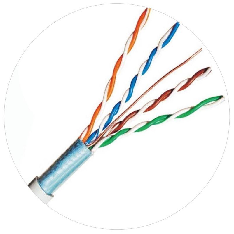 Dây vá mạng FTP UTP 100 MHz 4pr 24awg Cat5e LDPE LSZH LSOH Jacket
