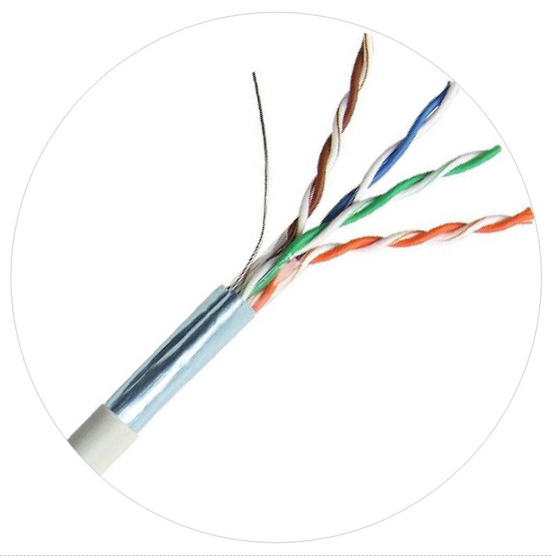 Dây vá mạng FTP UTP 100 MHz 4pr 24awg Cat5e LDPE LSZH LSOH Jacket