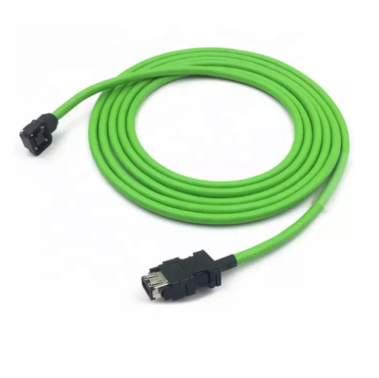 Cáp mã hóa IP67 M23 19 chân cho động cơ Servo Đồng thau mạ niken