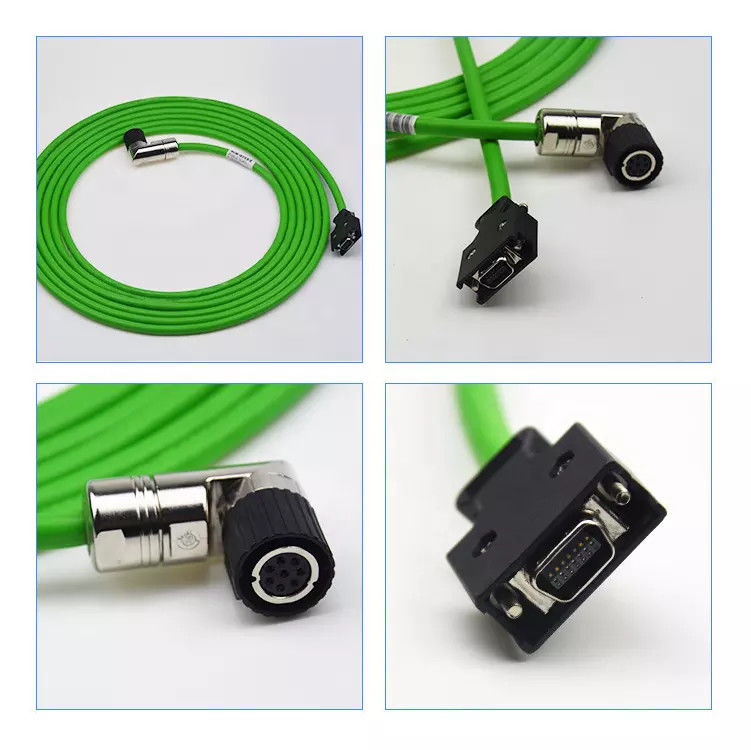 Cáp mã hóa IP67 M23 19 chân cho động cơ Servo Đồng thau mạ niken