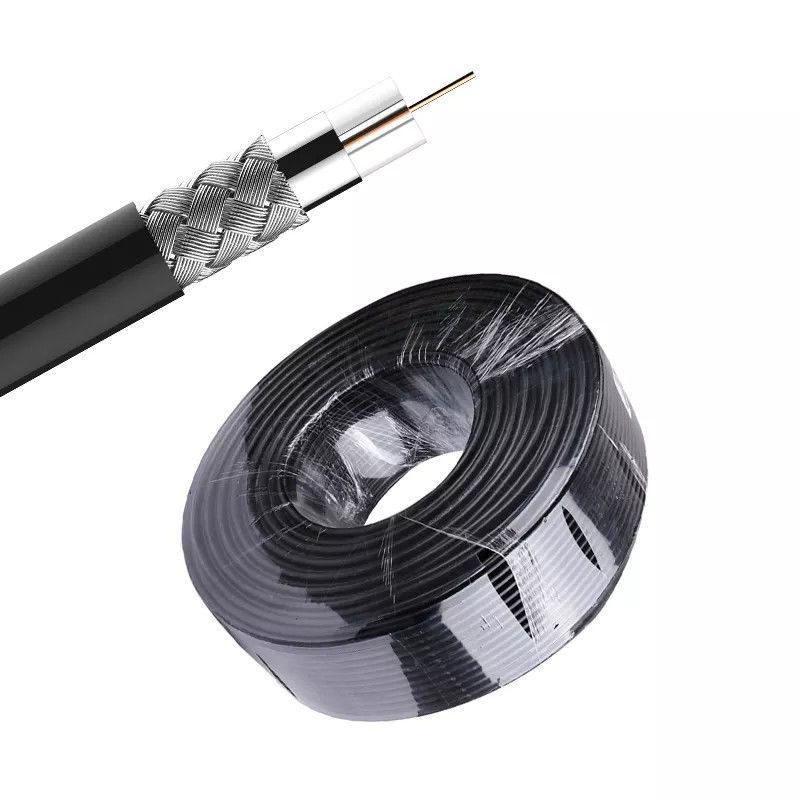 75 Ohm 100 Ohm LSZH Áo khoác Cáp đồng trục Rg6 cho cách điện XLPE Internet