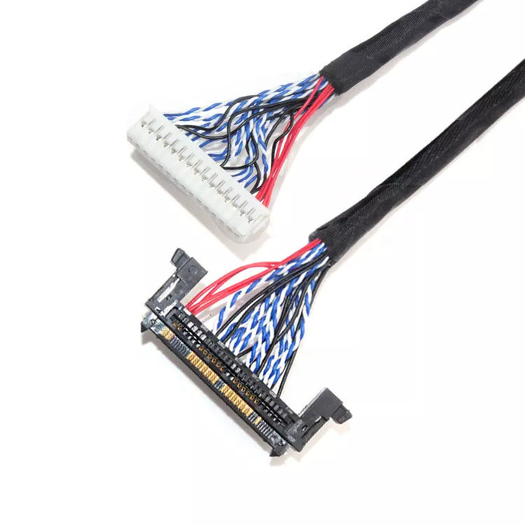 Các nhà sản xuất bộ lắp ráp cáp LVDS Bộ lắp ráp cáp tùy chỉnh Nhà sản xuất cáp tùy chỉnh Cáp tín hiệu được bảo vệ linh hoạt cho màn hình và máy ảnh Cáp thiết kế cáp tùy chỉnh