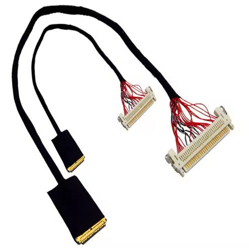 HRS DF13-30DS-1.25C đến DF14-20S-1.25C 20pin 30 Pin 40 Pin 50 Pin 60pin Bộ cáp Lvds tùy chỉnh cho bảng điều khiển LCD