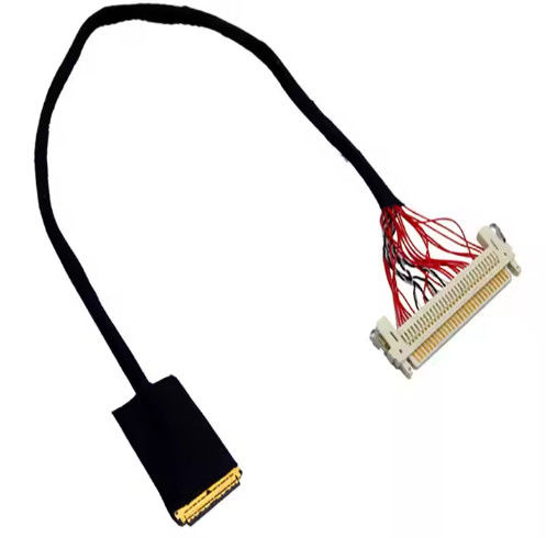 HRS DF13-30DS-1.25C đến DF14-20S-1.25C 20pin 30 Pin 40 Pin 50 Pin 60pin Bộ cáp Lvds tùy chỉnh cho bảng điều khiển LCD