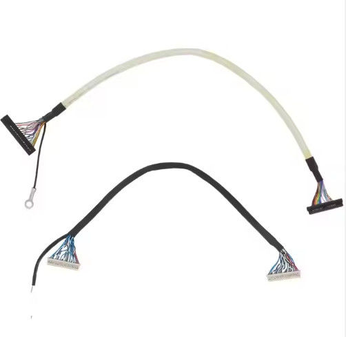 Micro Coaxial Lvds Cable 20 30 40 Pin Custom Lcd Screen Micro Coaxial Lvds Ipex Cable hiển thị cho bảng điều khiển LCD