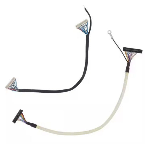 Micro Coaxial Lvds Cable 20 30 40 Pin Custom Lcd Screen Micro Coaxial Lvds Ipex Cable hiển thị cho bảng điều khiển LCD