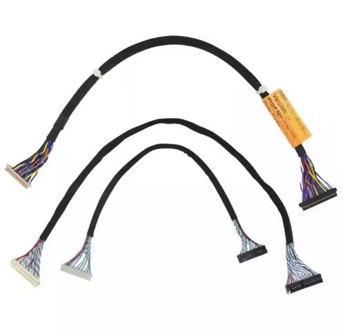 Micro Coaxial Lvds Cable 20 30 40 Pin Custom Lcd Screen Micro Coaxial Lvds Ipex Cable hiển thị cho bảng điều khiển LCD