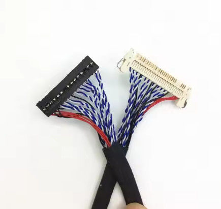 100% Thử nghiệm 1,25mm 2,0mm Pitch 20 30 40 Pin Connector LVDS Shielded Wire LCD Display Cable Assembly
