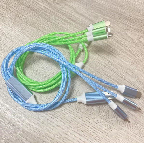 bán nóng giá nhà máy 3 trong 1 cáp USB để chiếu sáng vào ban đêm và chuyển đổi ngày đèn cáp
