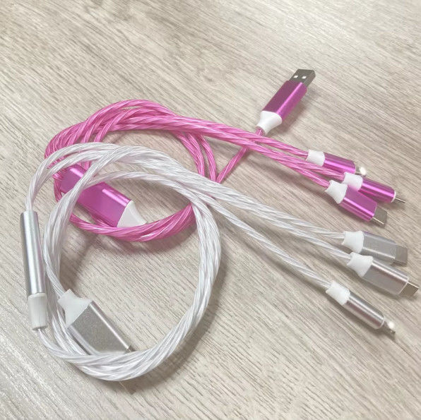 bán nóng giá nhà máy 3 trong 1 cáp USB để chiếu sáng vào ban đêm và chuyển đổi ngày đèn cáp
