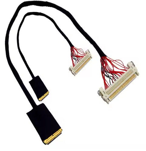 Sợi dây đen Màu dây điện 2pin-16pin đầu cuối 600V tùy chỉnh
