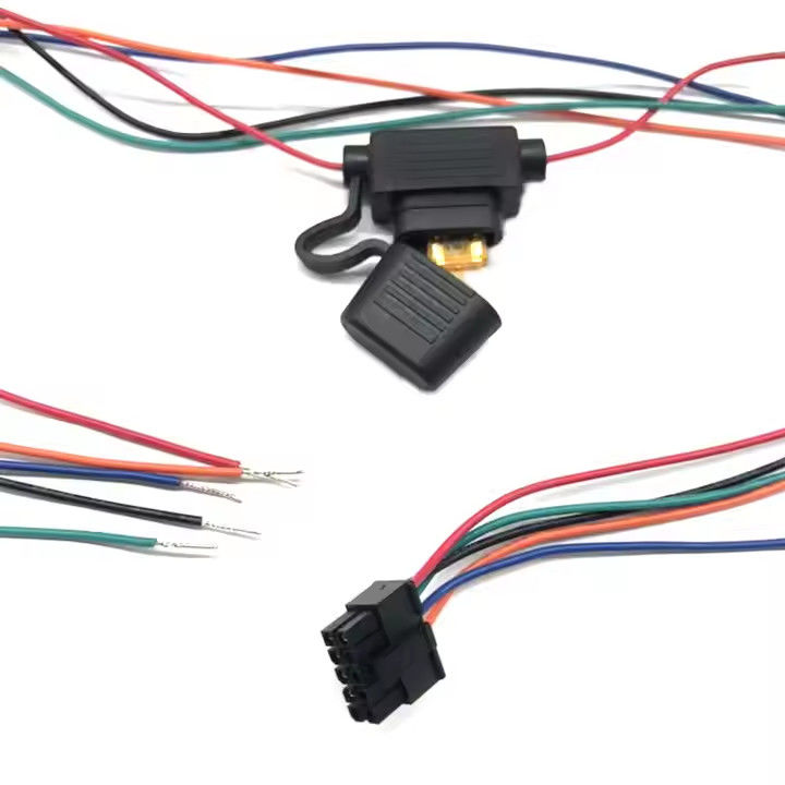 Động cơ bền Custom Car Wiring Harness với UL 1007 22awg Cáp loại và 20awg màu sợi