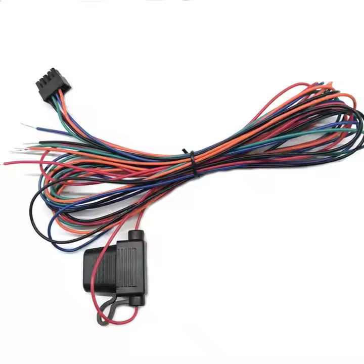 Động cơ bền Custom Car Wiring Harness với UL 1007 22awg Cáp loại và 20awg màu sợi