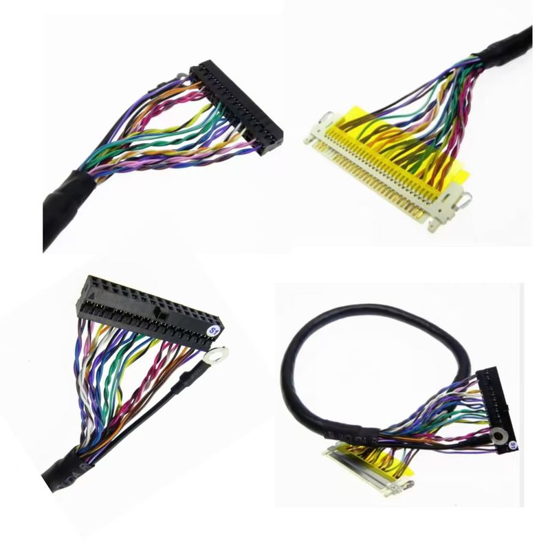 Lvds Harness 30 Pin Connector Cable Jacket UL VW-1 Cable Assembly Sản xuất