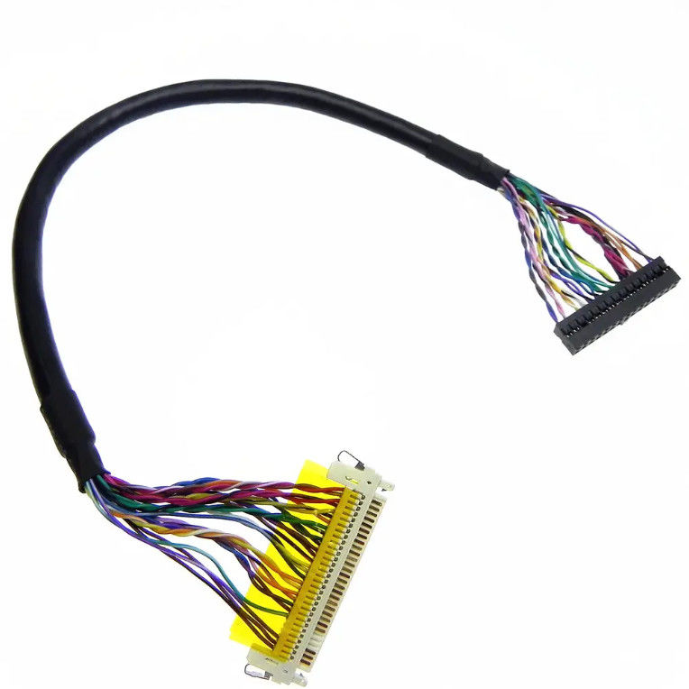 Lvds Harness 30 Pin Connector Cable Jacket UL VW-1 Cable Assembly Sản xuất
