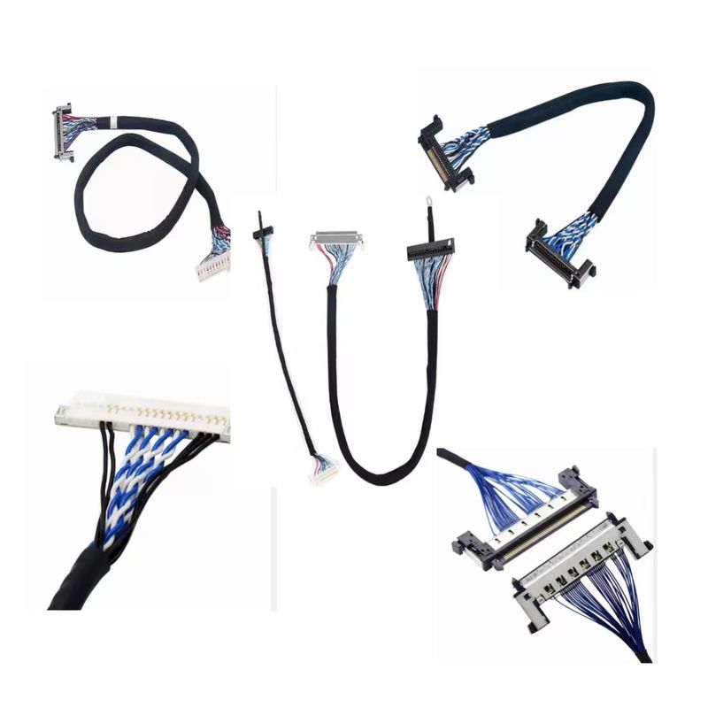Nhà sản xuất dây chuyền dây chuyền chuyên nghiệp cung cấp bộ lắp ráp cáp LVDS cho TFT LCD và camera module