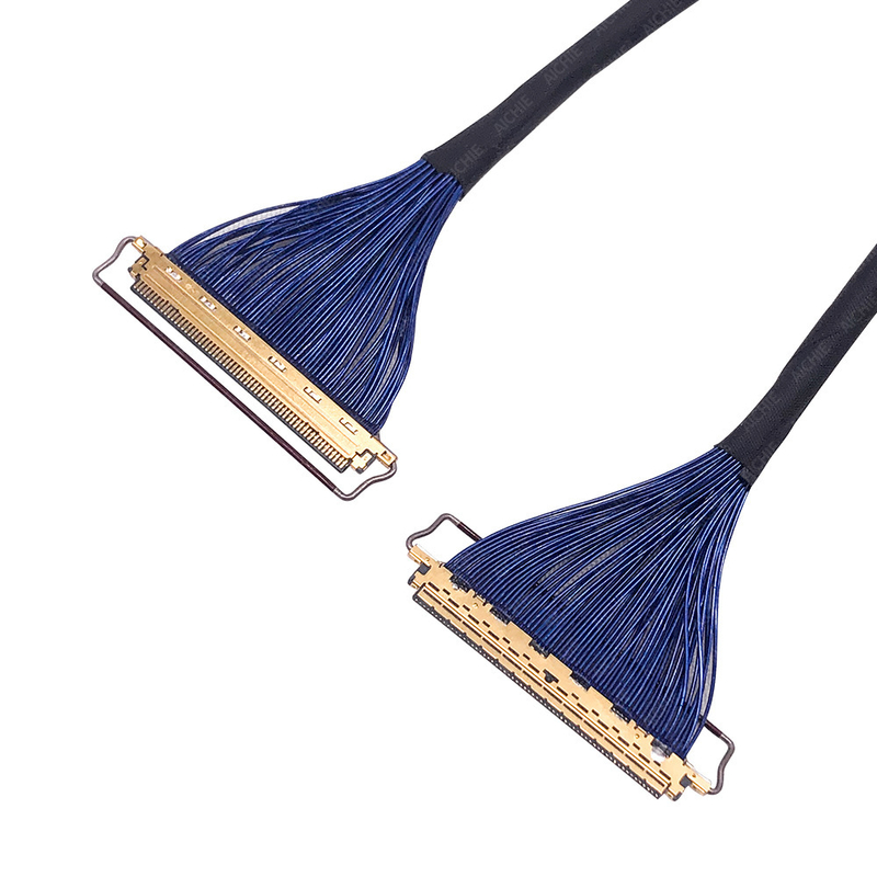 Dây nịt đồng trục Lvds siêu mịn cho màn hình LED với khóa mạ bạc, Nhà sản xuất dây nịt đáng tin cậy