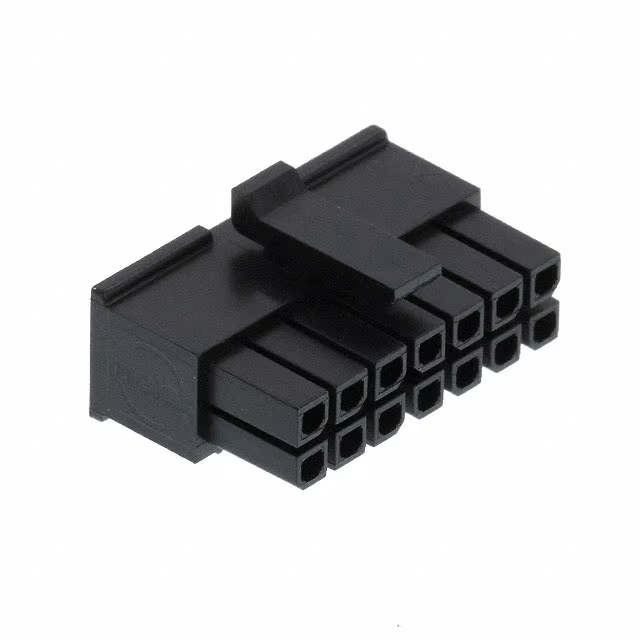 Vỏ đầu nối Molex 43045-1200 Micro-Fit 3.0 với 4 mạch hàng kép, 4 chân và khoảng cách 3mm