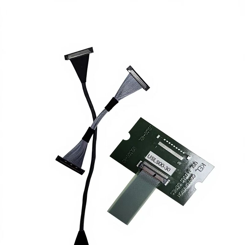 USLS20-30-010-B 30 Pin Micro Coax LVDS Cable cho truyền tốc độ cao với pitch Custom Assembly 0.4mm