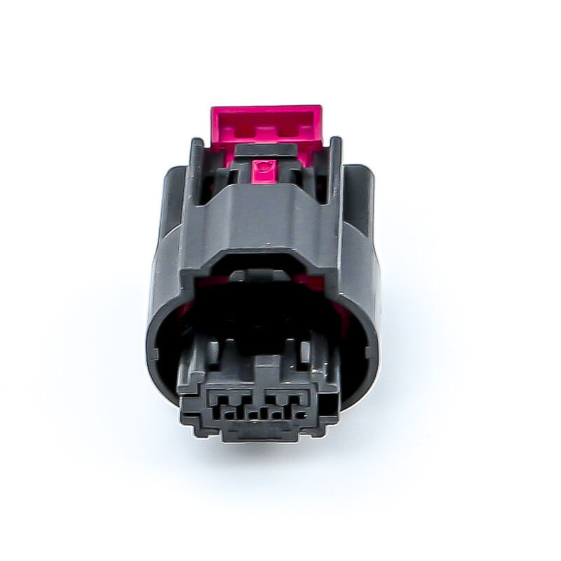 Molex 34967-4021 Vỏ đầu nối ô tô 4 chân màu đen có kẹp khóa màu đỏ, đầu nối Molex nguyên bản