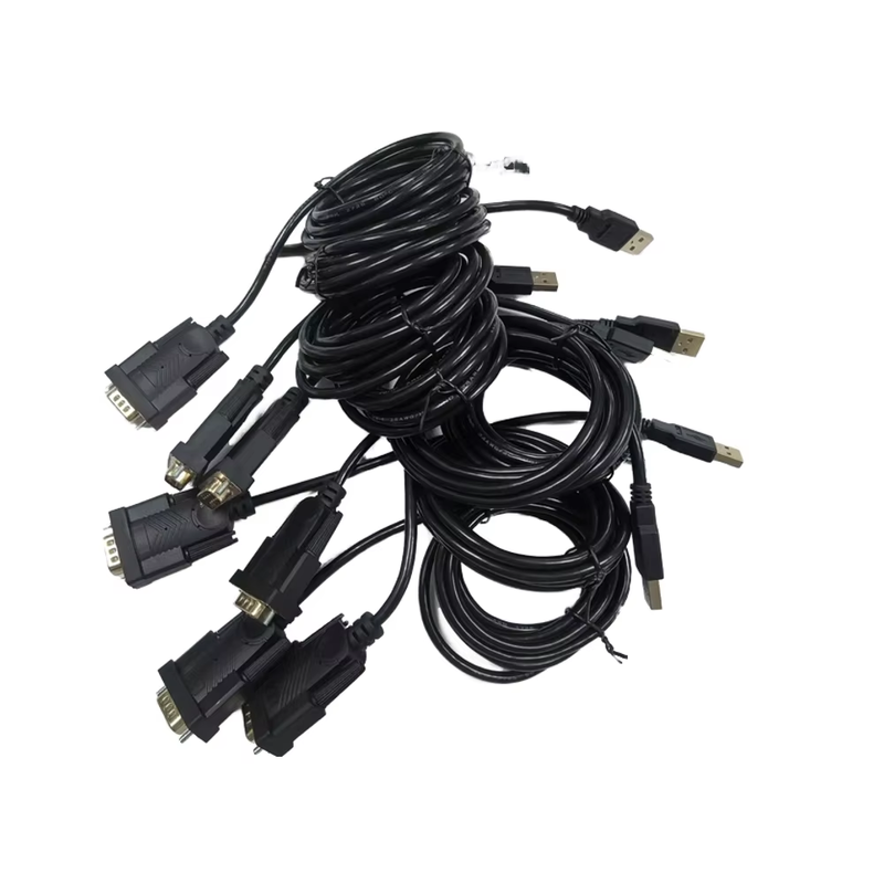Cáp tùy chỉnh Full Copper DB9 DB15 DB25 Cáp 2x15 Pin Cáp nối hàng loạt và song song để truyền dữ liệu