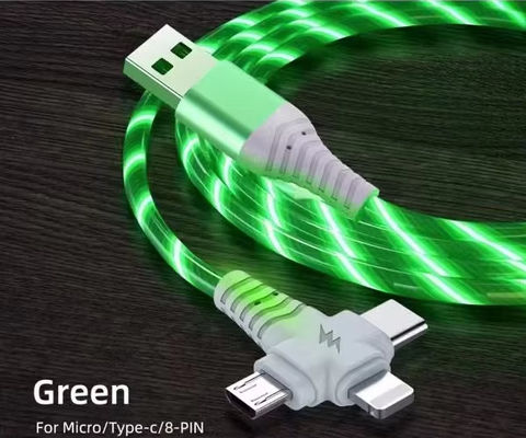 bán nóng giá nhà máy 3 trong 1 cáp USB để chiếu sáng vào ban đêm và chuyển đổi ngày đèn cáp