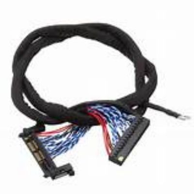 Cáp LVDS màu đen với độ bền điện áp ≥ 1000V/min và vật liệu dẫn đồng