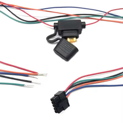 Động cơ bền Custom Car Wiring Harness với UL 1007 22awg Cáp loại và 20awg màu sợi
