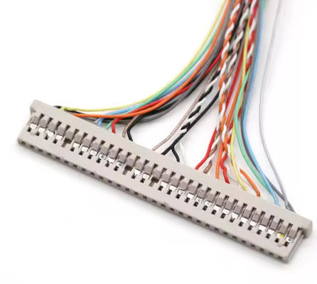 UL VW-1 Đánh giá 300V 30 Pin Connector LVDS Cable Jacket với AWG26-28 Conductor đồng và Đánh giá dễ cháy
