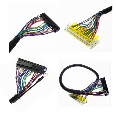 Lvds Harness 30 Pin Connector Cable Jacket UL VW-1 Cable Assembly Sản xuất