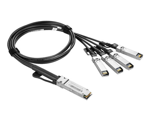 Cáp lắp ráp DAC 1m 30awg Cáp gắn trực tiếp QSFP-40G SFP 10g-1m thụ động 40g Qsfp+To 4*Sfp+ 4x10gsfp+ Breakout Twinax