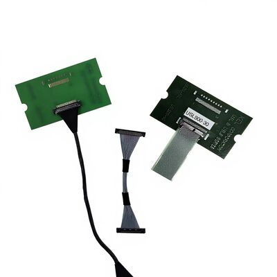 USLS20-30-010-B 30 Pin Micro Coax LVDS Cable cho truyền tốc độ cao với pitch Custom Assembly 0.4mm