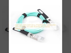 QSFP-40G 200G QSFP-DD đến 2*QSFP28 DAC Q4S56-200G PVC/LSZH0.5m~5m Cáp lắp ráp dây chuyền